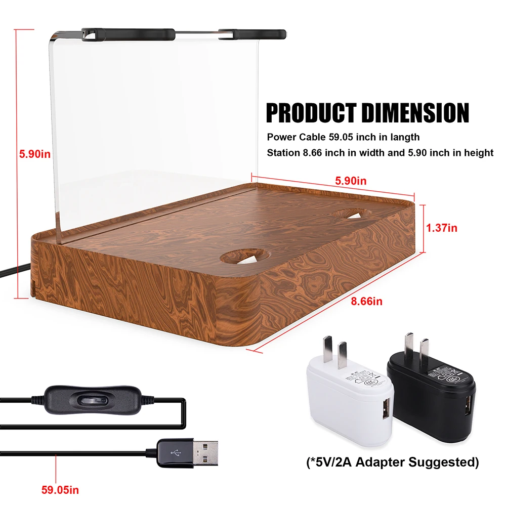 Dual Charger Magnetic Charging Station Charger Stand Holder For VR HTC VIVE or VIVE PRO Wireless Controller Handle Charging
Dual Charger Magnetic Charging Station Charger Stand Holder For VR HTC VIVE or VIVE PRO Wireless Controller Handle Charging