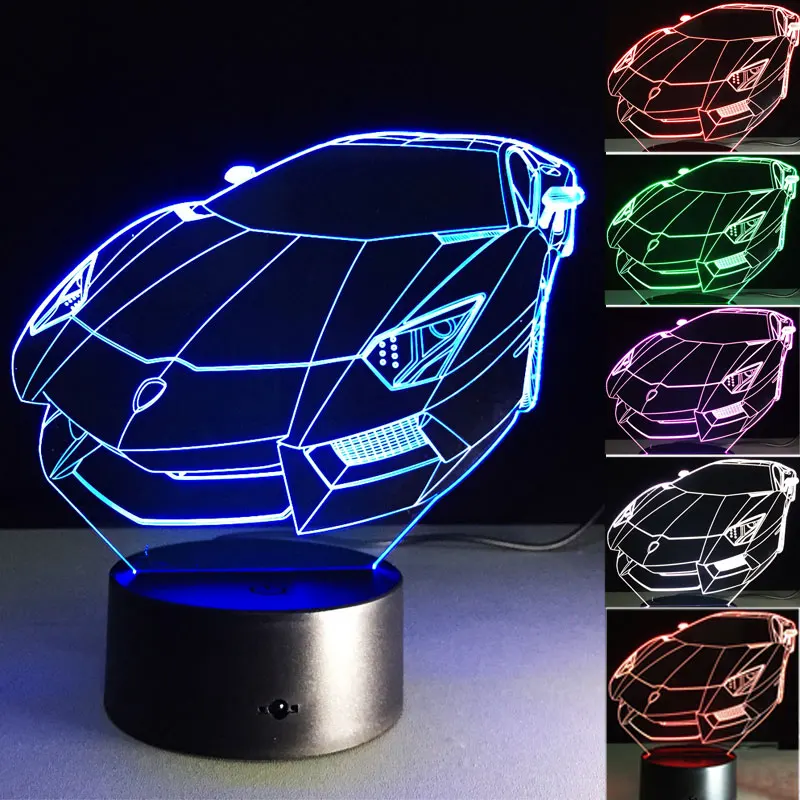 Novelty 3D LED Night Light Car Illusion USB Lamp Touch RGB 7 Color Changing Table Night Light Bedside Lamp Atmosphere Home Decor
Novelty 3D LED Night Light Car Illusion USB Lamp Touch RGB 7 Color Changing Table Night Light Bedside Lamp Atmosphere Home Decor