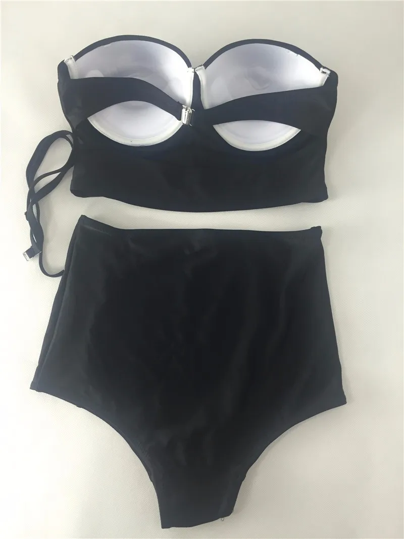 S-3XL Plus Size Bikini 2018 New Vintage High Waisted Swimwear Black Halter Bikini Set Sexy Bathing Suit Women Maillot De Bain
S-3XL Plus Size Bikini 2018 New Vintage High Waisted Swimwear Black Halter Bikini Set Sexy Bathing Suit Women Maillot De Bain