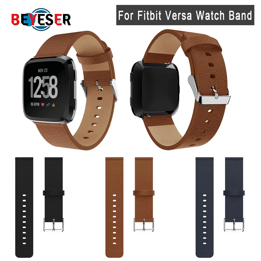 BEYESER Replacement Watchband Leather Wrist Strap Bracelet Belt for Fitbit Versa Versa 2 Lite Smartwatch Wristband New Arrival
BEYESER Replacement Watchband Leather Wrist Strap Bracelet Belt for Fitbit Versa Versa 2 Lite Smartwatch Wristband New Arrival