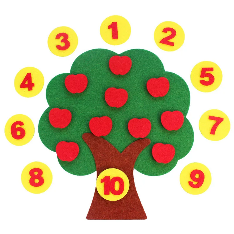 Felt Cloth DIY Children Educational Toy Durable Digital Cognitive Child Montessori Education Supplies Apple Tree Toys Kids Gifts
Felt Cloth DIY Children Educational Toy Durable Digital Cognitive Child Montessori Education Supplies Apple Tree Toys Kids Gifts