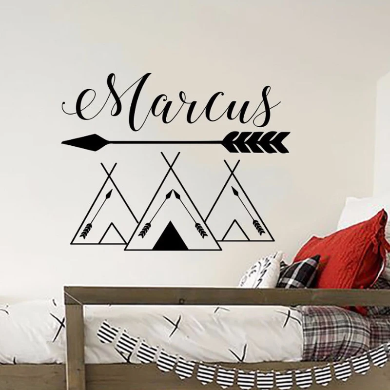 Customized Name Wall Decals Tribal Mountains Wall Stickers Mountain Style Woodland Wall Art Mural Kids Room Nursery Art LW120
Customized Name Wall Decals Tribal Mountains Wall Stickers Mountain Style Woodland Wall Art Mural Kids Room Nursery Art LW120