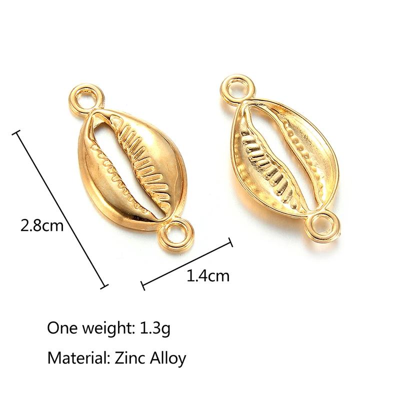 10pcs/lot Golden Shells Conch Alloy Connects Bracelet Charms Beads Golden Color For DIY Bohemia Jewelry Making Accessories
10pcs/lot Golden Shells Conch Alloy Connects Bracelet Charms Beads Golden Color For DIY Bohemia Jewelry Making Accessories