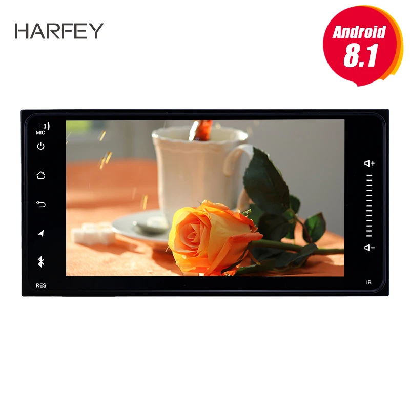 Harfey двойной din универсальный Автомобильный GPS радио плеер Android 8 1 для TOYOTA RAV4 2001 2008