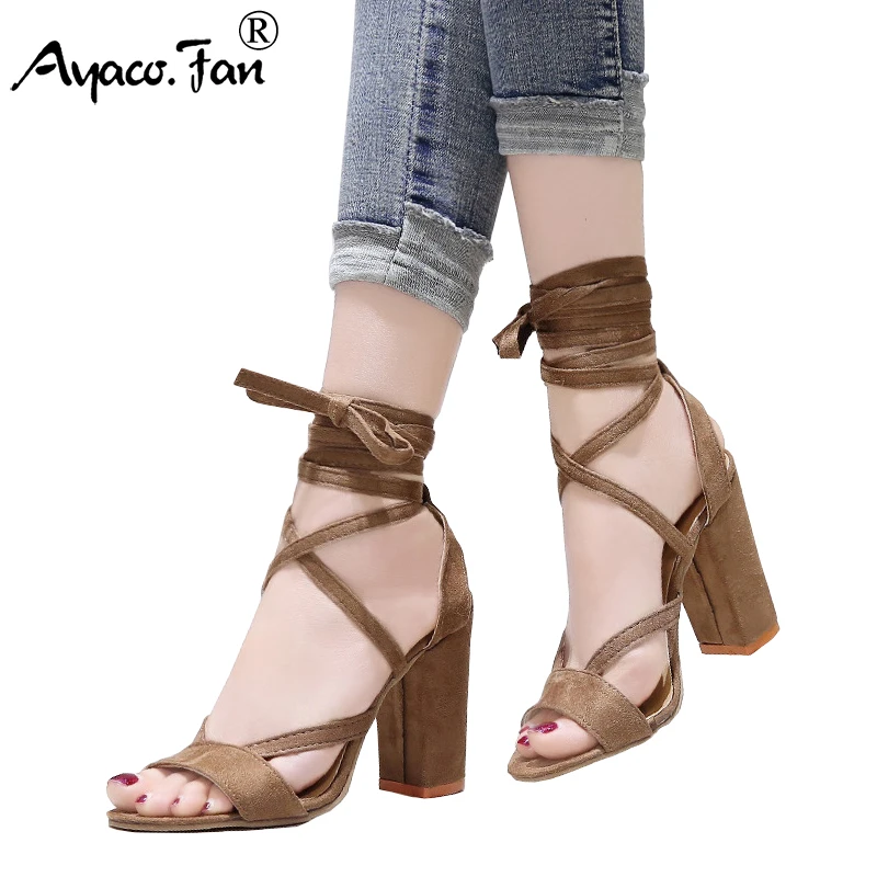 Women's Sandals Summer 2019 New Lady Square Heel Peep Toe 10cm High Heels Women Shoes Cute Lace Up Female Pumps Plus Size 34-43
Women's Sandals Summer 2019 New Lady Square Heel Peep Toe 10cm High Heels Women Shoes Cute Lace Up Female Pumps Plus Size 34-43