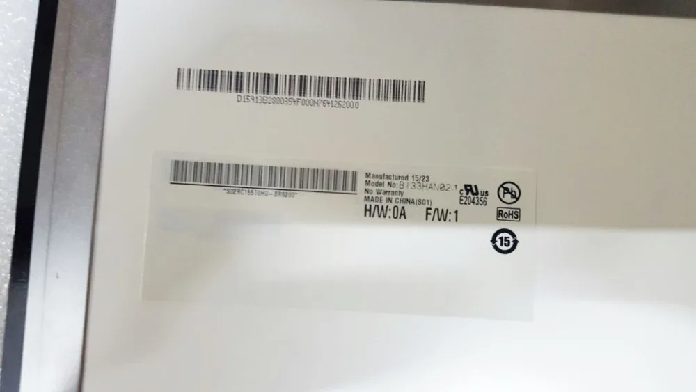 B133HAN02.1 13,3 "Матрица ноутбука светодиодный ЖК-экран FHD 1920x1080 30 Pin EDP панель Замена
B133HAN02.1 13,3 "Матрица ноутбука светодиодный ЖК-экран FHD 1920x1080 30 Pin EDP панель Замена