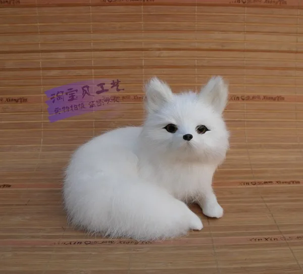 beautiful new simulation white fox toy lovely lucky fox doll gift about 16x11x13cm
beautiful new simulation white fox toy lovely lucky fox doll gift about 16x11x13cm