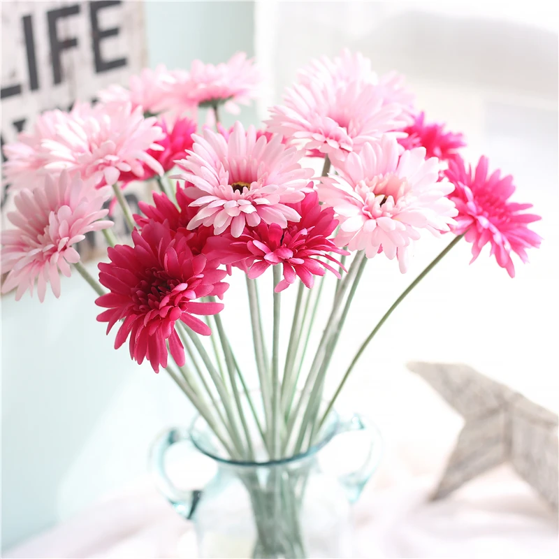 5/10/20PCS Artificial Flower Silk Gerbera for Wedding Decoration DIY Sunflower Artificial Flowers Bouquet for Wedding Home Decor
5/10/20PCS Artificial Flower Silk Gerbera for Wedding Decoration DIY Sunflower Artificial Flowers Bouquet for Wedding Home Decor