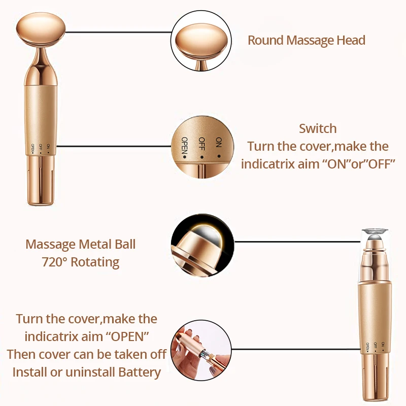 Face / Eye Massager Anti Aging Vibrating Leading-in Facial Or Eye Massage Device Boost Absorption Of Essence Tighten & Lift Skin
Face / Eye Massager Anti Aging Vibrating Leading-in Facial Or Eye Massage Device Boost Absorption Of Essence Tighten & Lift Skin