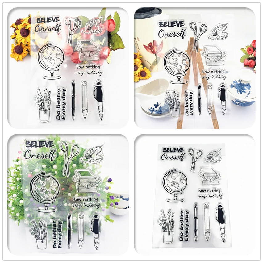 Globe Office Stationery Transparent Clear Stamps Silicone Seal for DIY Scrapbooking Card Making Photo Album Decoration Crafts
Globe Office Stationery Transparent Clear Stamps Silicone Seal for DIY Scrapbooking Card Making Photo Album Decoration Crafts