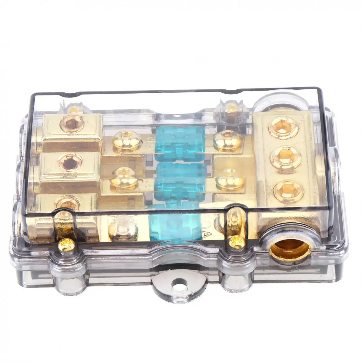 Universal Durable 60A 1 in 3 Ways Copper Plated Car Stereo Audio Power Fuse Holder for Car Boat and Other Vehicles Audio
Universal Durable 60A 1 in 3 Ways Copper Plated Car Stereo Audio Power Fuse Holder for Car Boat and Other Vehicles Audio