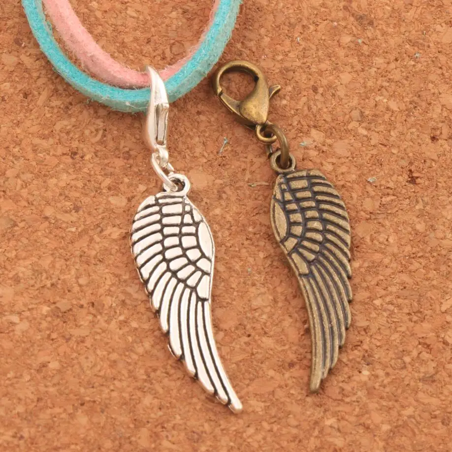 20pcs Angel Wing Lobster Claw Clasp Charm Beads 44.1x9.4mm Zinc Alloy/Bronze Jewelry DIY C084
20pcs Angel Wing Lobster Claw Clasp Charm Beads 44.1x9.4mm Zinc Alloy/Bronze Jewelry DIY C084