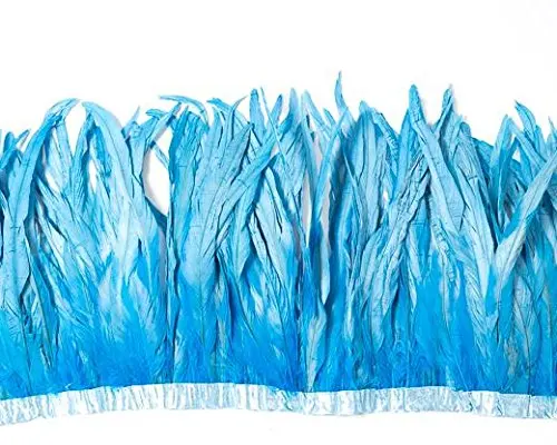 1 yard Turquoise Blue Natural Rooster Feathers Trim Pheasant Feather Ribbon For Wedding Party Decoration DIY Clothes Accessories
1 yard Turquoise Blue Natural Rooster Feathers Trim Pheasant Feather Ribbon For Wedding Party Decoration DIY Clothes Accessories