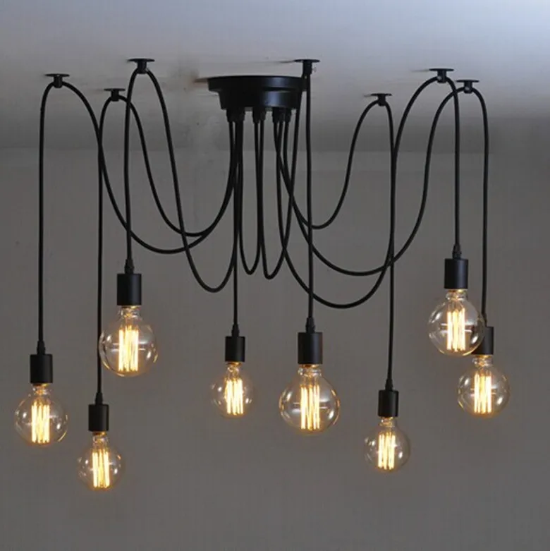 Retro Vintage Pendant Lights 1m Cable 1/3/5 Heads E27 Industrial Edison Pendant Lamp Fixtures AC110-220V
Retro Vintage Pendant Lights 1m Cable 1/3/5 Heads E27 Industrial Edison Pendant Lamp Fixtures AC110-220V