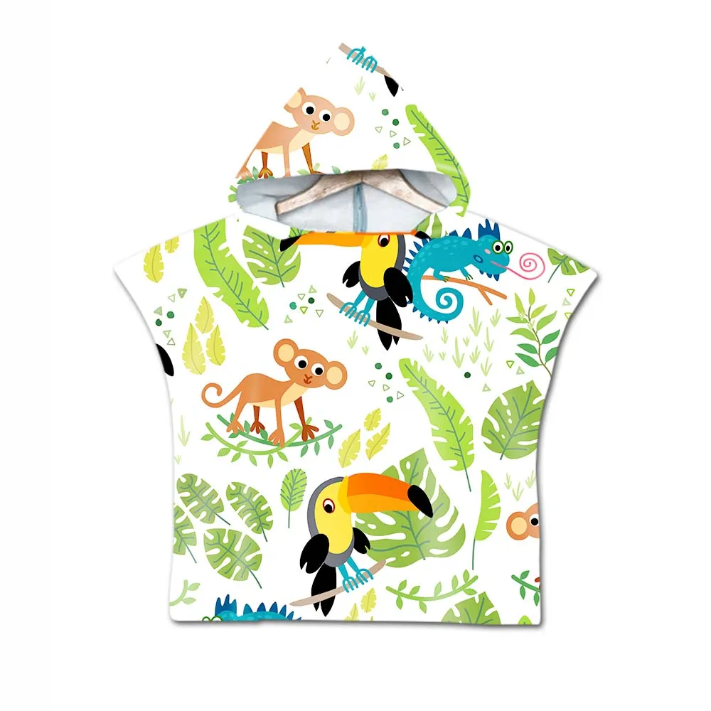 Free shipping Tropical Leaves Animal Monkey Elephant Bear Tiger Toucan Baby Kids Hooded Poncho Towel for Swim Beach Holiday Gift
Free shipping Tropical Leaves Animal Monkey Elephant Bear Tiger Toucan Baby Kids Hooded Poncho Towel for Swim Beach Holiday Gift
