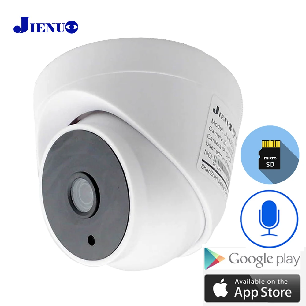 Купольная камера видеонаблюдения Wi Fi IP 1080P 720P аудио HD беспроводная инфракрасная