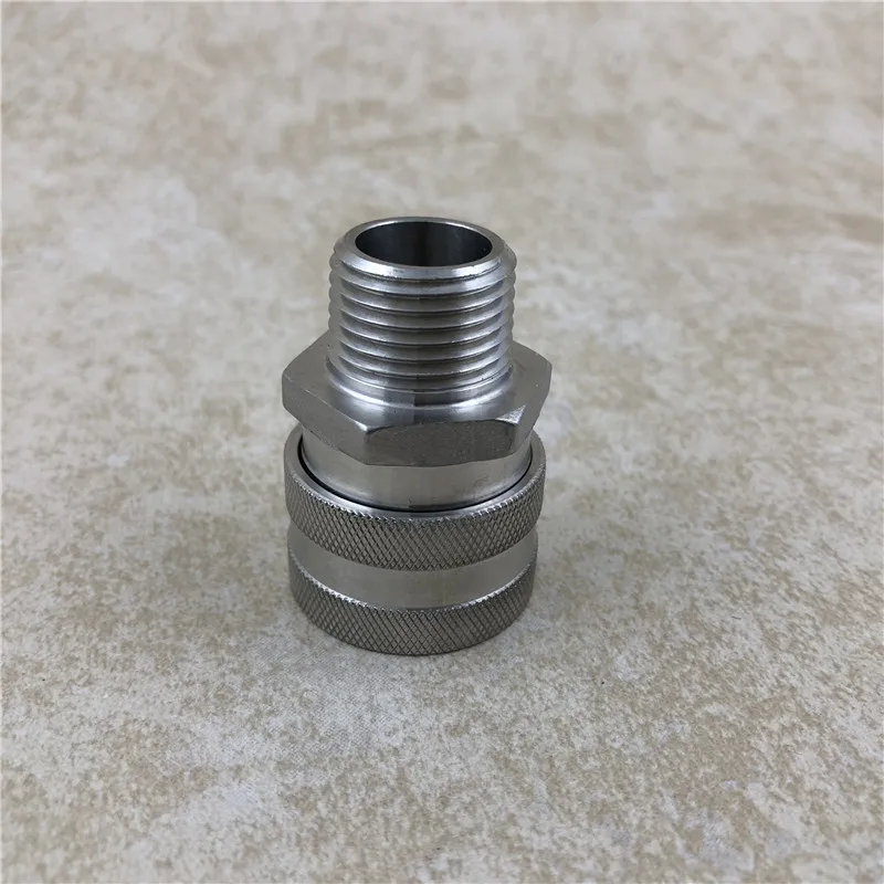 Stainless Steel Female Quick Disconnect 1/2"NPT Beer Quick Disconnect for home brewing
Stainless Steel Female Quick Disconnect 1/2"NPT Beer Quick Disconnect for home brewing