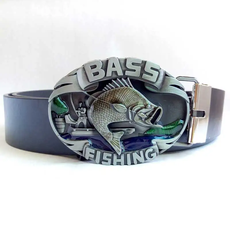 T-DISOM Bass Fish Belt Buckle New Men's Metal Belt Buckle With High Quality PU Belt Drop Shopping
T-DISOM Bass Fish Belt Buckle New Men's Metal Belt Buckle With High Quality PU Belt Drop Shopping