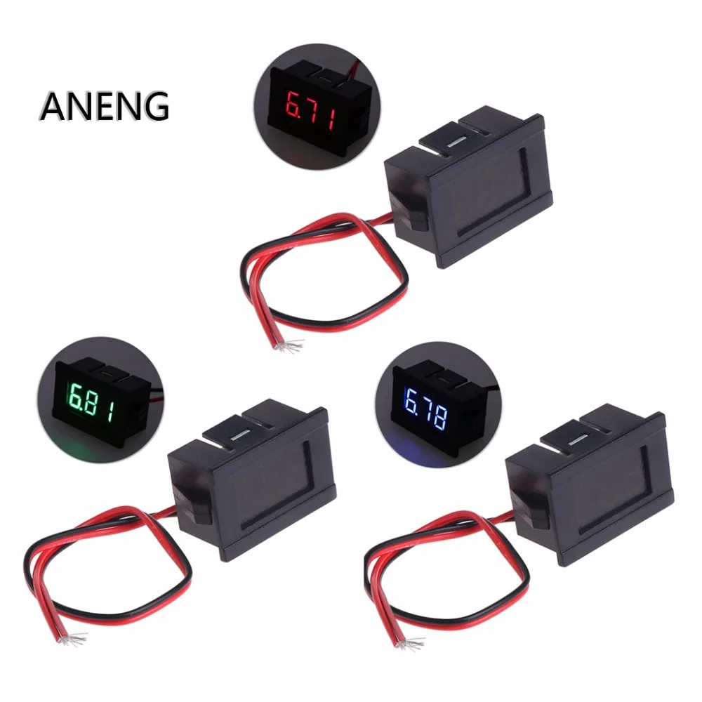 ANENG DC 2 Провода 4,5-30V Мини светодиодный цифровой дисплей вольтметр Вольт Напряжение Панель метр
ANENG DC 2 Провода 4,5-30V Мини светодиодный цифровой дисплей вольтметр Вольт Напряжение Панель метр