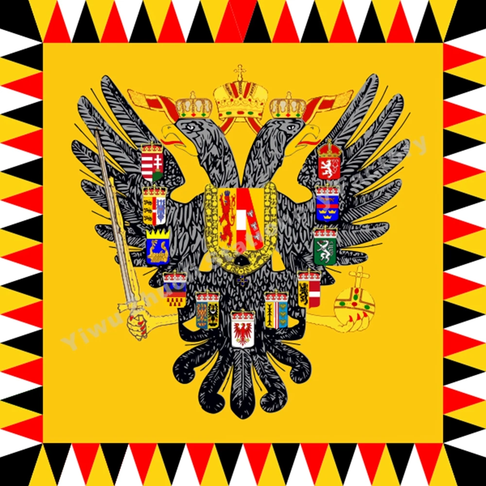 Austro Imperial Standard Austria (1828-Late 19th Century) Flag 120X120cm 4x4FT 100D High Quality Banner Free Shipping
Austro Imperial Standard Austria (1828-Late 19th Century) Flag 120X120cm 4x4FT 100D High Quality Banner Free Shipping
