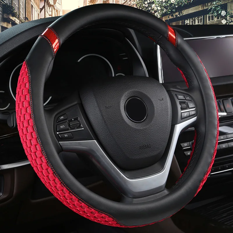 Universal Steering Wheel Cover Breathable Comfortable Anti-Slip Cover for Car Truck SUV Car Styling
Universal Steering Wheel Cover Breathable Comfortable Anti-Slip Cover for Car Truck SUV Car Styling