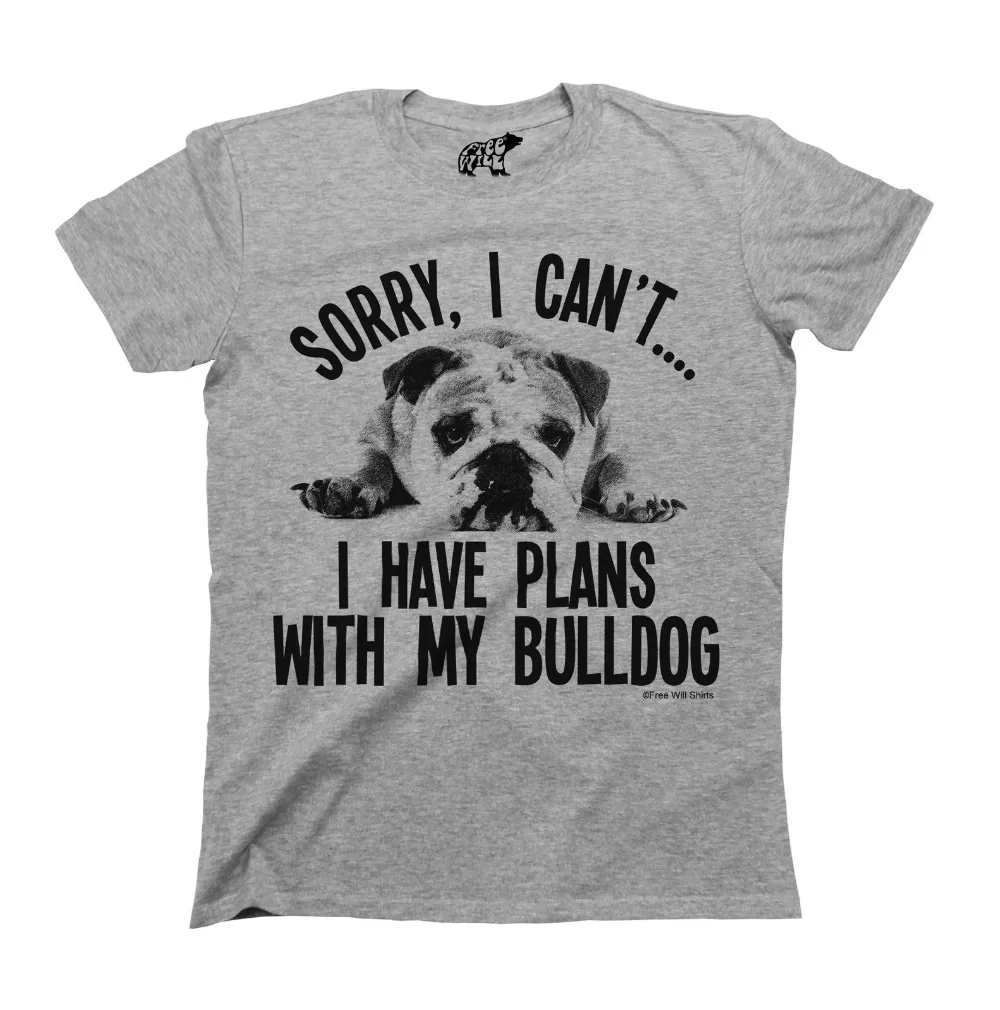 Sorry I Cant I Have Plans With My Bulldog Dog T-Shirt Mens Ladies Unisex summer 2019 100% Cotton Printed Pure Cotton Men'S
Sorry I Cant I Have Plans With My Bulldog Dog T-Shirt Mens Ladies Unisex summer 2019 100% Cotton Printed Pure Cotton Men'S