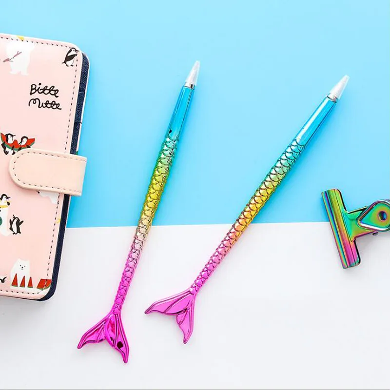 Cute candy color Mermaid Ballpoint Pens Papelaria Gift roller pen Stationery ball pens Office & School Supplies G151
Cute candy color Mermaid Ballpoint Pens Papelaria Gift roller pen Stationery ball pens Office & School Supplies G151