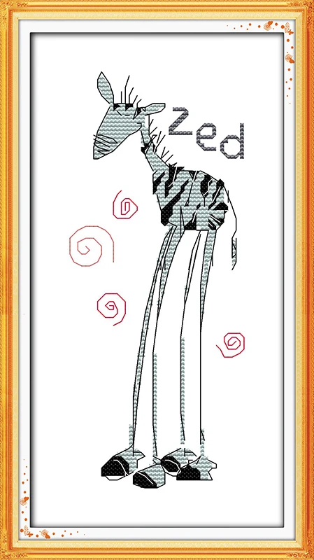 Zebra with long legs cross stitch kit 14ct 11ct count print canvas stitches embroidery DIY handmade needlework plus
Zebra with long legs cross stitch kit 14ct 11ct count print canvas stitches embroidery DIY handmade needlework plus