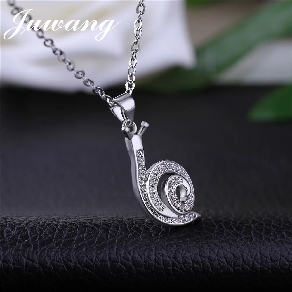 JUWANG Fashion Snails Necklaces for Women Luxury Bling Pave Zircon Stainless Cute Bijoux Colar Trendy Lady Jewelry Birthday Gift
JUWANG Fashion Snails Necklaces for Women Luxury Bling Pave Zircon Stainless Cute Bijoux Colar Trendy Lady Jewelry Birthday Gift