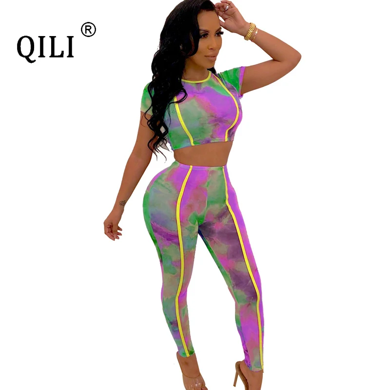 QILI яркое две детали с принтом, комплект одежды, женский укороченный топ с короткими рукавами + штаны, комплект из 2 предметов, спортивный кост...
QILI яркое две детали с принтом, комплект одежды, женский укороченный топ с короткими рукавами + штаны, комплект из 2 предметов, спортивный кост...