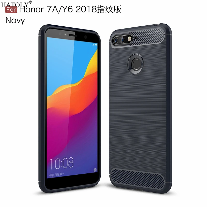 HATOLY Чехлы для Huawei Honor 7A чехол Y6 2018 мягкие матовые прочные силиконовые чехлы из ТПУ