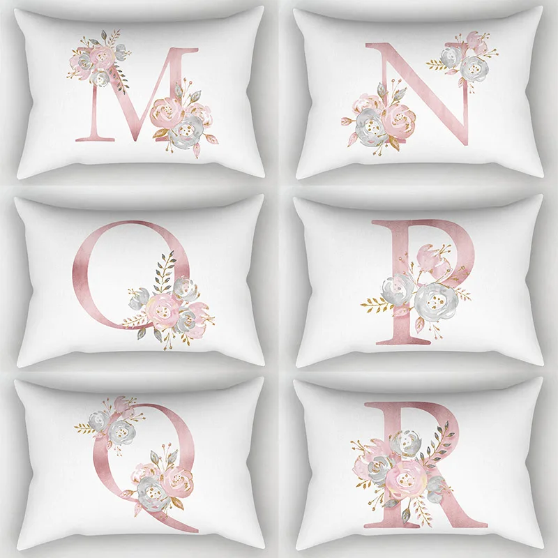 30*50cm English Alphabet Hot Sale High Quality Flowers Pillow Case Popular 1PC Cover household products 26 Letter
30*50cm English Alphabet Hot Sale High Quality Flowers Pillow Case Popular 1PC Cover household products 26 Letter