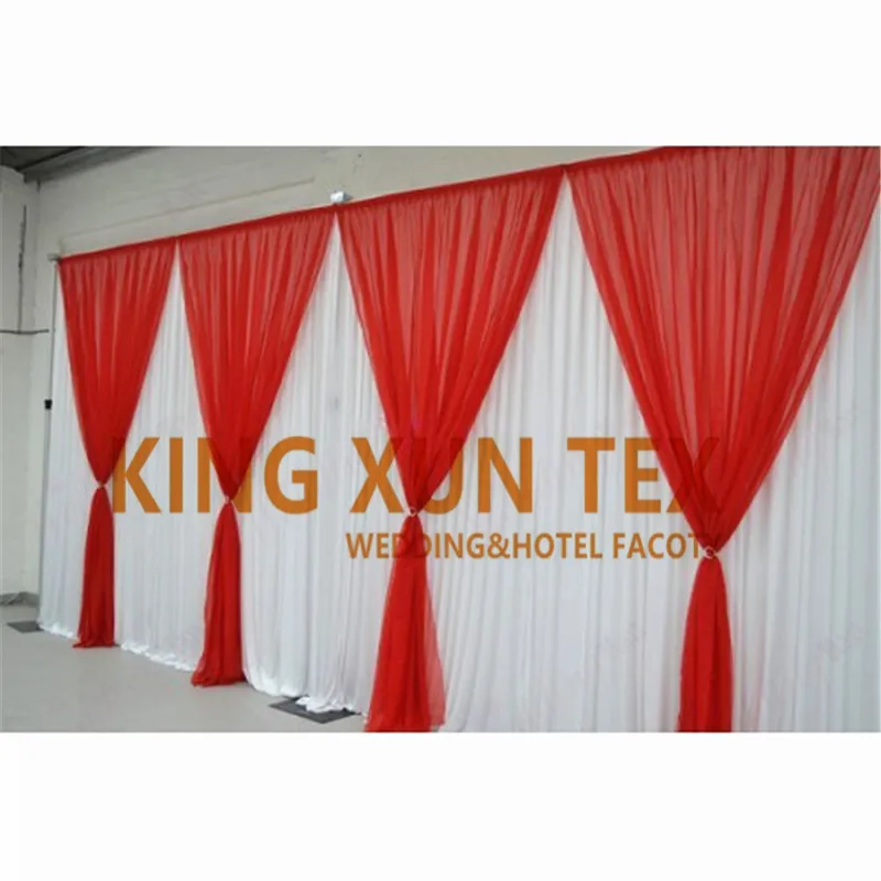 10FT 20FT Ice Silk Wedding Backdrop Curtain With Colorful Drape Valance Stage Backdrops Background For Party Event Decoration
10FT 20FT Ice Silk Wedding Backdrop Curtain With Colorful Drape Valance Stage Backdrops Background For Party Event Decoration