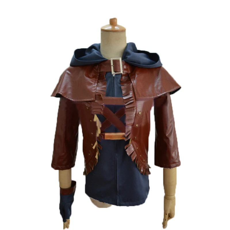 Костюм для косплея LOL Ezreal из классической кожи, униформа на Хэллоуин, накидка, толстовка, перчатка, ремень и ремни на ногу, на заказ, 11
Костюм для косплея LOL Ezreal из классической кожи, униформа на Хэллоуин, накидка, толстовка, перчатка, ремень и ремни на ногу, на заказ, 11