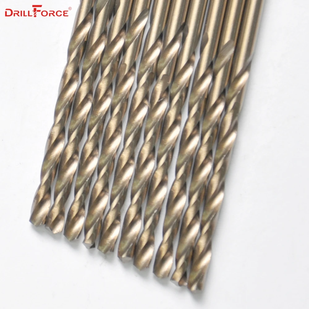 Drillforce Tools 8mm M35 Cobalt Drill Bits Set HSS-CO Bit for Drilling on Hardened Steel Cast Iron &Stainless | Инструменты