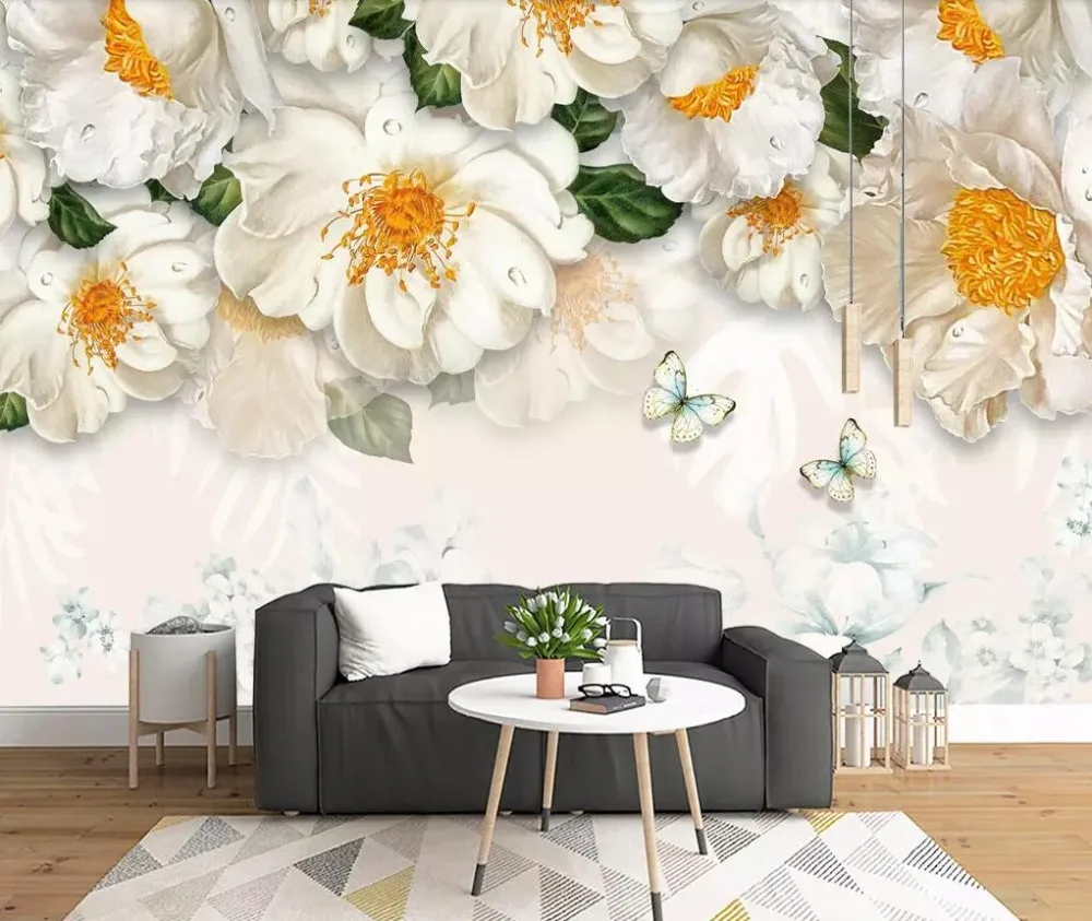 Modern and contracted and pure and fresh hand - painted flowers three-dimensional oil painting sofa background wall
Modern and contracted and pure and fresh hand - painted flowers three-dimensional oil painting sofa background wall