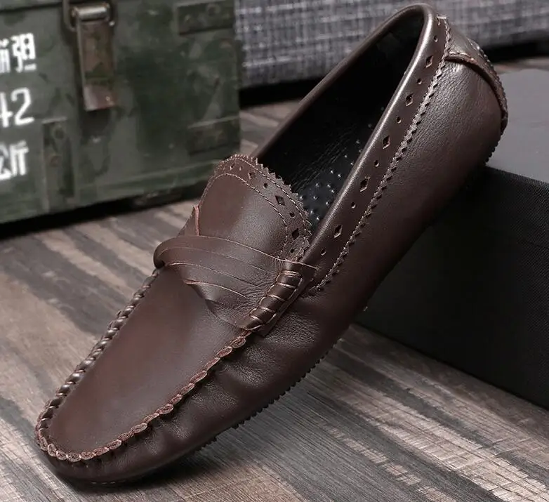 Genuine Leather Men's Flats Loafer Smart Casual Dress Shoes Flsts breathable Summer light Moccasin Gommino Tassels Driving shoes
Genuine Leather Men's Flats Loafer Smart Casual Dress Shoes Flsts breathable Summer light Moccasin Gommino Tassels Driving shoes