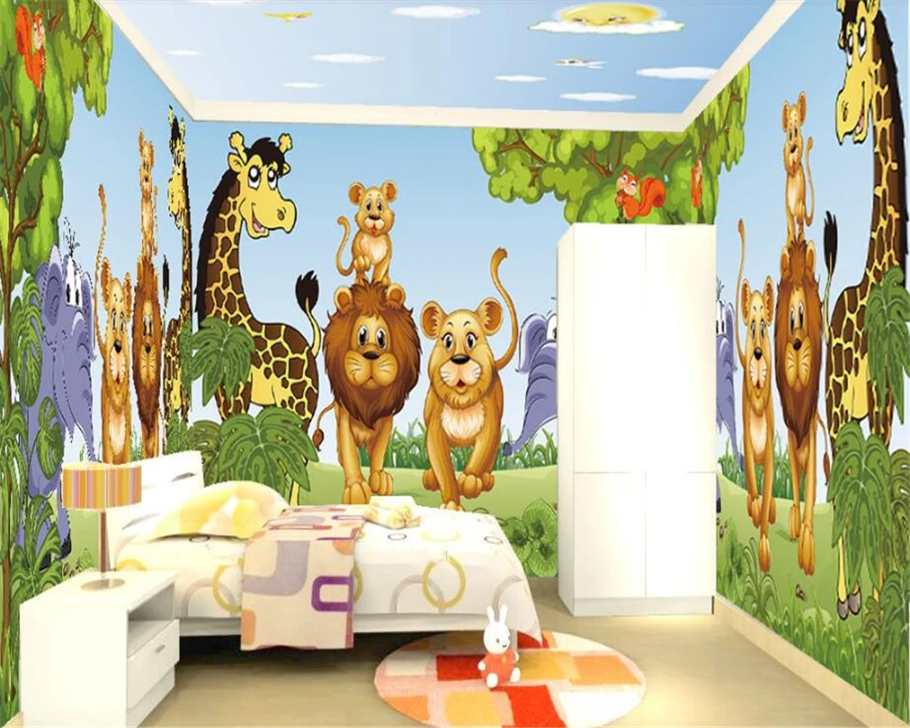 beibehang Green trees personality animal children's room whole house wall full house custom ultra HD papel de parede wallpaper
beibehang Green trees personality animal children's room whole house wall full house custom ultra HD papel de parede wallpaper