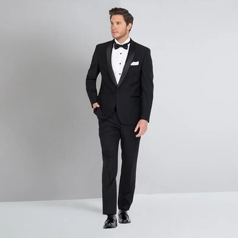 New Black Wedding Suits for men Shawl Lapel Men Suits for Wedding Handsome Groom Tuxedos Wedding Tuxedos (jacket+pant)
New Black Wedding Suits for men Shawl Lapel Men Suits for Wedding Handsome Groom Tuxedos Wedding Tuxedos (jacket+pant)