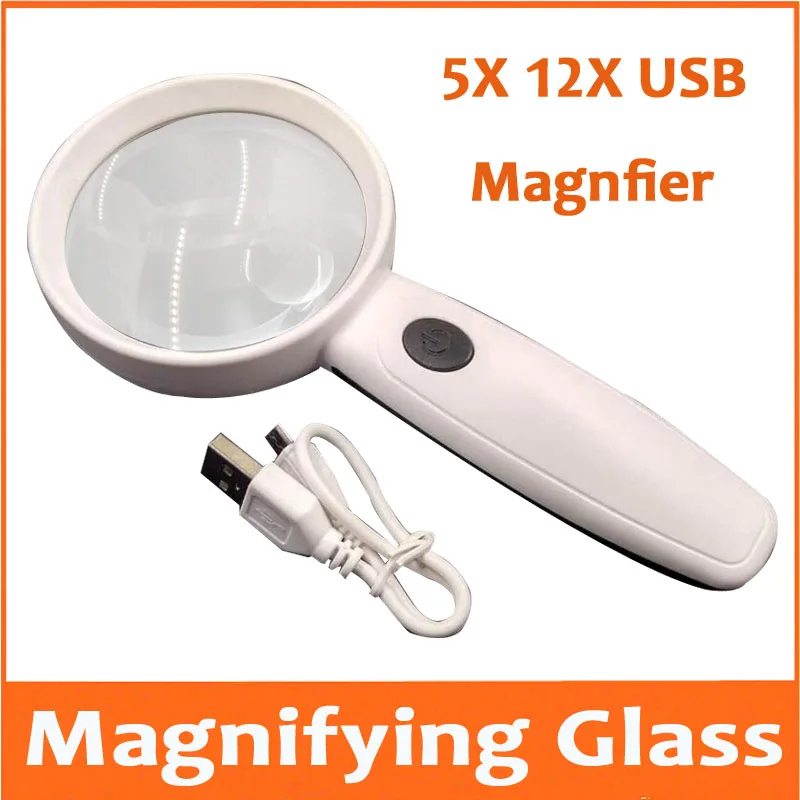 5X 12X USB Children Educational Insect Viewer Handheld Magnifier Old Man Reading Magnifying Glass Loupe with LED Lamps 110-240V
5X 12X USB Children Educational Insect Viewer Handheld Magnifier Old Man Reading Magnifying Glass Loupe with LED Lamps 110-240V