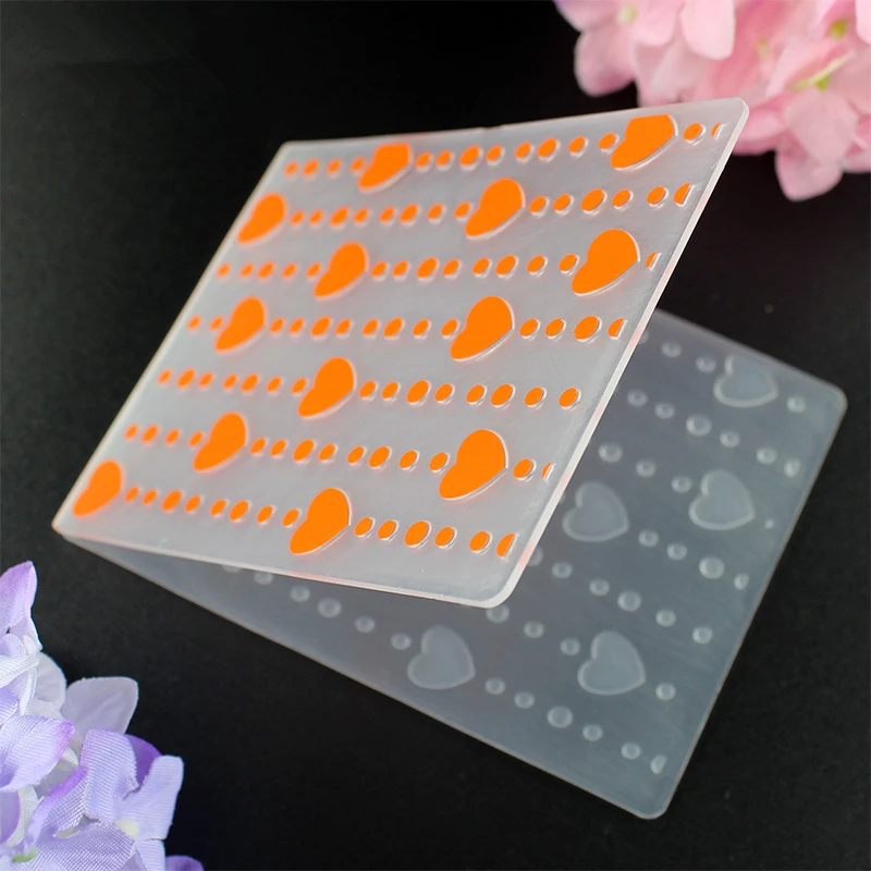 YLEF005 Heart Plastic Embossing Folder For Scrapbook Stencils DIY Album Cards Making Decoration Craft Template Mold 7.5*10cm
YLEF005 Heart Plastic Embossing Folder For Scrapbook Stencils DIY Album Cards Making Decoration Craft Template Mold 7.5*10cm