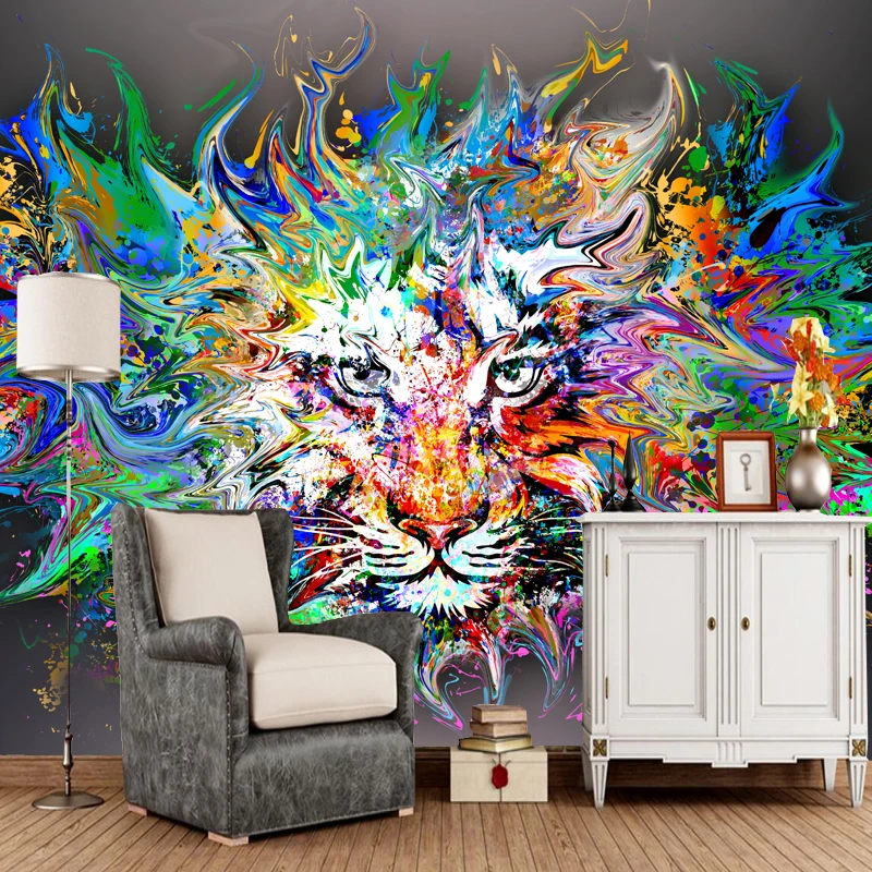 Modern art wallpaper, Lion oil painting for children's room sofa living room background wallpaper home decoration roll paper
Modern art wallpaper, Lion oil painting for children's room sofa living room background wallpaper home decoration roll paper