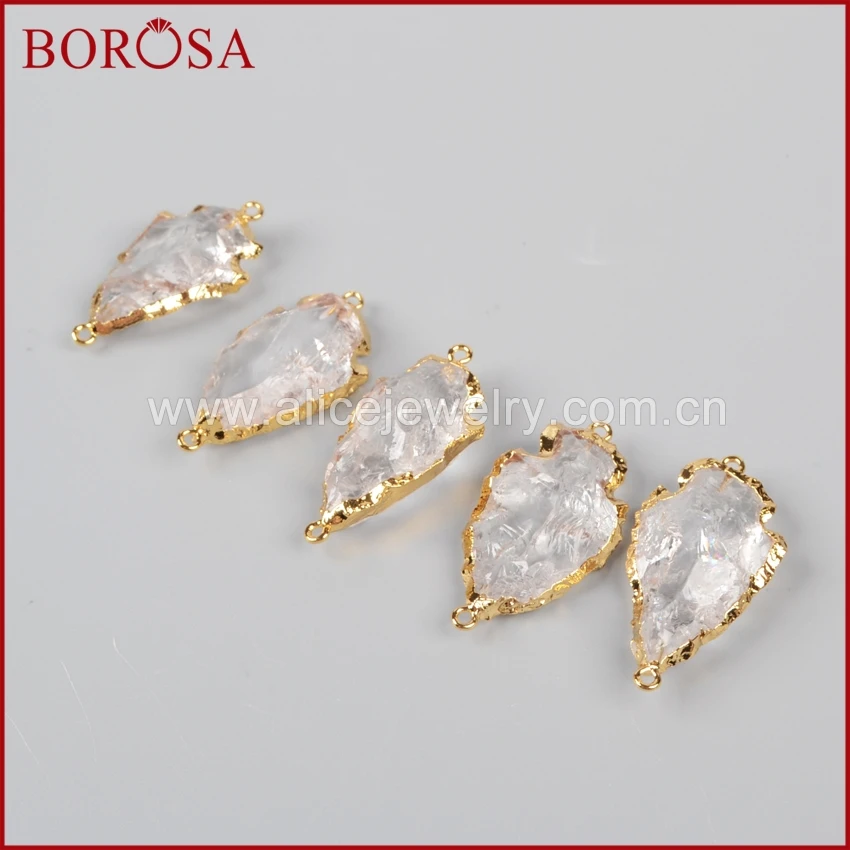 BOROSA 5 шт. грубая натуральная белая кварцевая резная стрела золотого цвета Druzy Charm Quartz Fashion Jewelry Charm для женщин G0942
BOROSA 5 шт. грубая натуральная белая кварцевая резная стрела золотого цвета Druzy Charm Quartz Fashion Jewelry Charm для женщин G0942