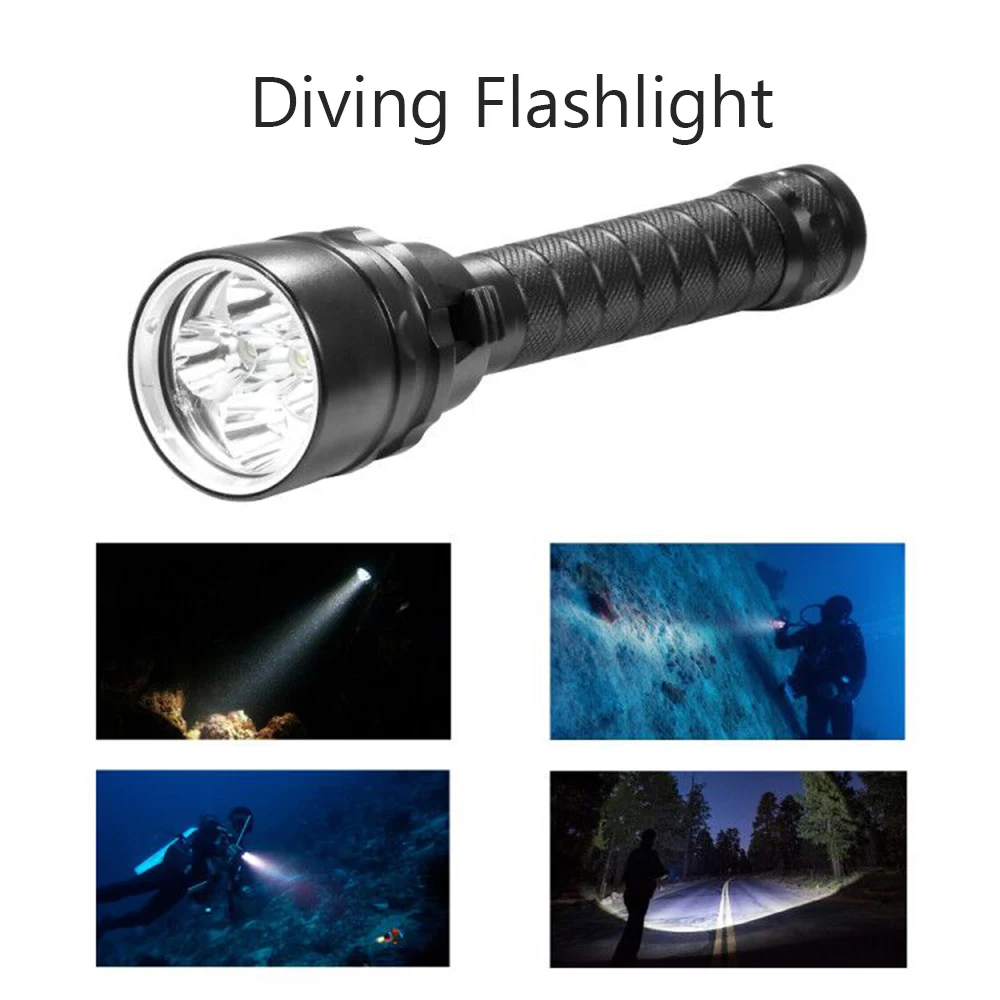 Kohree Waterproof Diving Flashlight Rechargeable Led Flashlight 5*T6 2.5k Lumens Portable Underwater Camping Lamp Lantern Torch
Kohree Waterproof Diving Flashlight Rechargeable Led Flashlight 5*T6 2.5k Lumens Portable Underwater Camping Lamp Lantern Torch