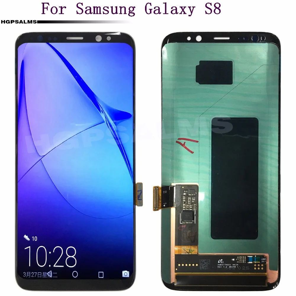 Для samsung S8 ЖК дисплей сенсорный экран стекло дигитайзер в сборе для Galaxy G950F G950A