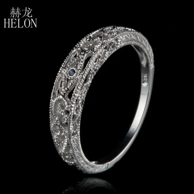 HELON Sterling Silver 925 100% Genuine Sapphires Vintage Filigree Art Nouveau Antique Wedding & Anniversary Women's Jewelry Ring
HELON Sterling Silver 925 100% Genuine Sapphires Vintage Filigree Art Nouveau Antique Wedding & Anniversary Women's Jewelry Ring