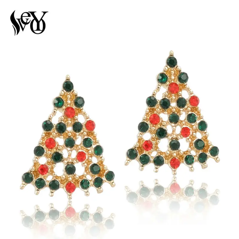 VEYO Christmas Tree Gold Colour Classic Rhinestone Stud Earrings Gifts Free shipping Hot Sale
VEYO Christmas Tree Gold Colour Classic Rhinestone Stud Earrings Gifts Free shipping Hot Sale