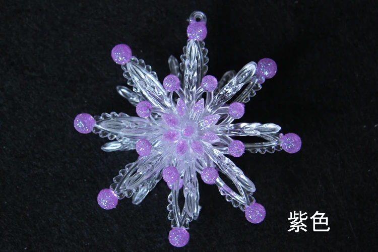 Christmas decorations wedding scene layout tree hanging window arrangement 11CM acrylic three-dimensional snowflake 3 | Дом и сад