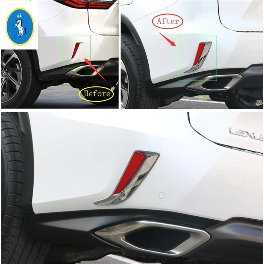 Внешние модифицированные аксессуары, запчасти для Lexus RX RX450h 2016-2021, хромированные задние бамперы, задние противотуманные фары, крышка, отделка
Внешние модифицированные аксессуары, запчасти для Lexus RX RX450h 2016-2021, хромированные задние бамперы, задние противотуманные фары, крышка, отделка