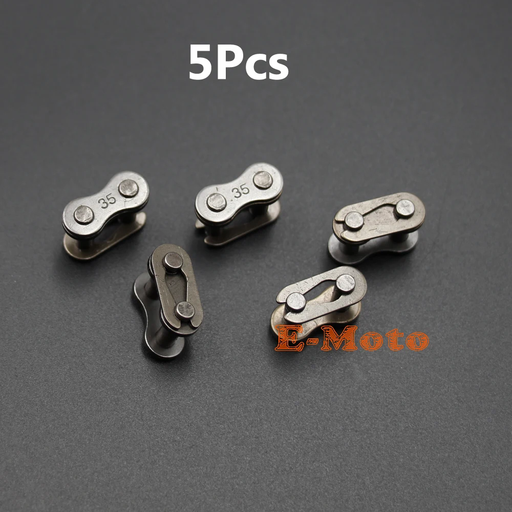 

5Pcs MASTER CONNECTING LINK #35 CHAIN 5 LINKS FOR Go Kart Mini Bike Cart Scooter Tiller new